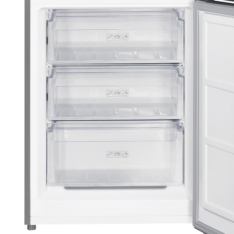 TCL 293 Litre 70/30 Freestanding Fridge Freezer - Stainless steel