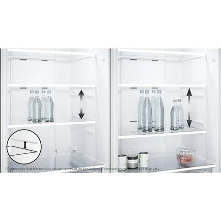 TCL P Series 318 Litre 70/30 Freestanding Fridge Freezer - Inox
