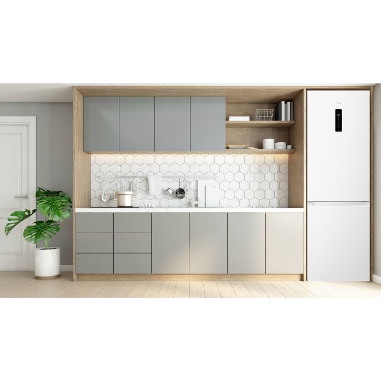 TCL P Series 318 Litre 70/30 Freestanding Fridge Freezer - White