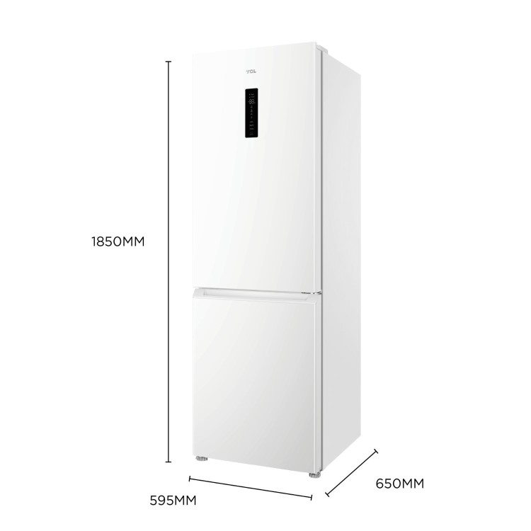 TCL P Series 318 Litre 70/30 Freestanding Fridge Freezer - White