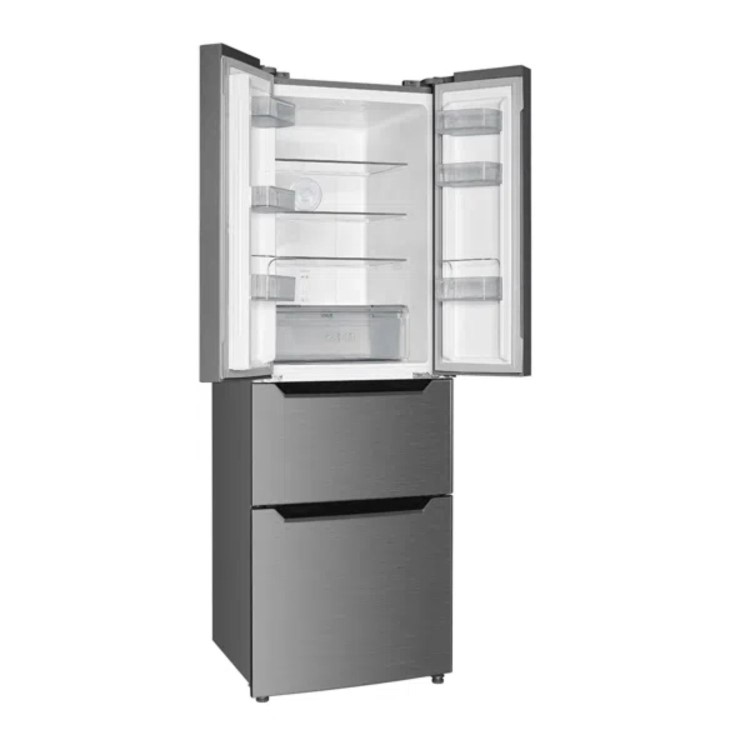 TCL 320 Litre Four Door American Fridge Freezer - Stainless Steel