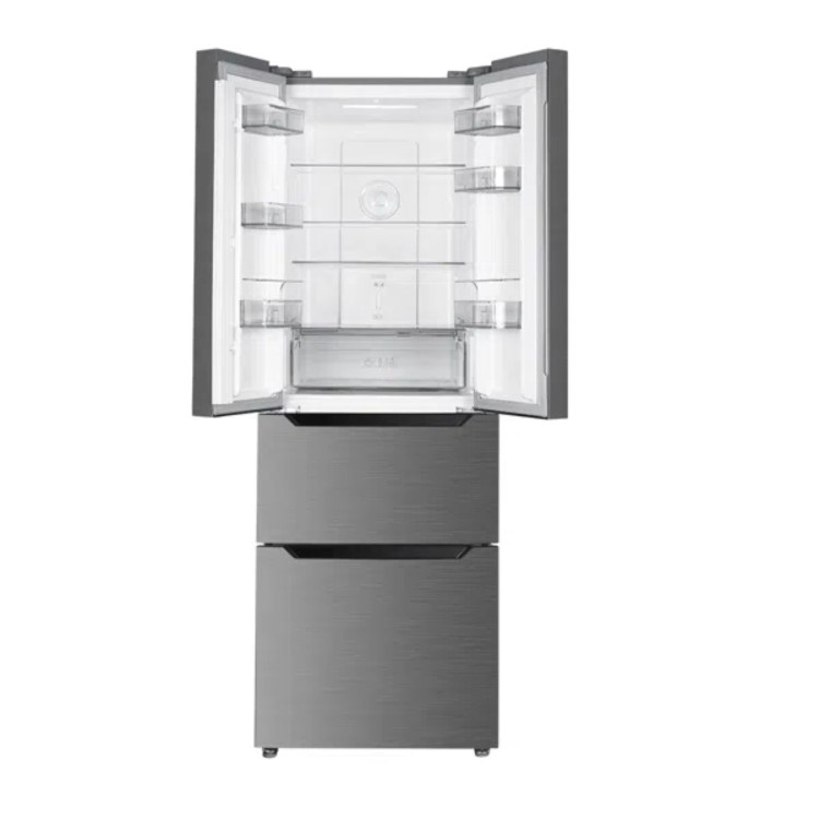 TCL 320 Litre Four Door American Fridge Freezer - Stainless Steel