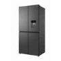 Refurbished TCL RP466CSE1UK 466 Litre American Frost Free Fridge Freezer with Water Dispenser Grey