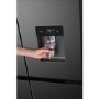 Refurbished TCL RP466CSE1UK 466 Litre American Frost Free Fridge Freezer with Water Dispenser Grey
