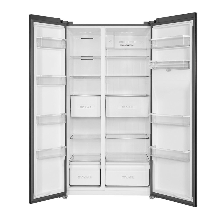 TCL 503 Litre Side-by-Side American Fridge Freezer - Grey