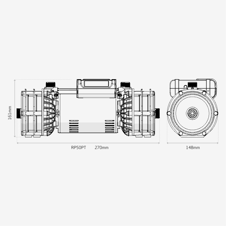 GRADE A1 - 1.5 bar twin positive head centrifugal shower pump