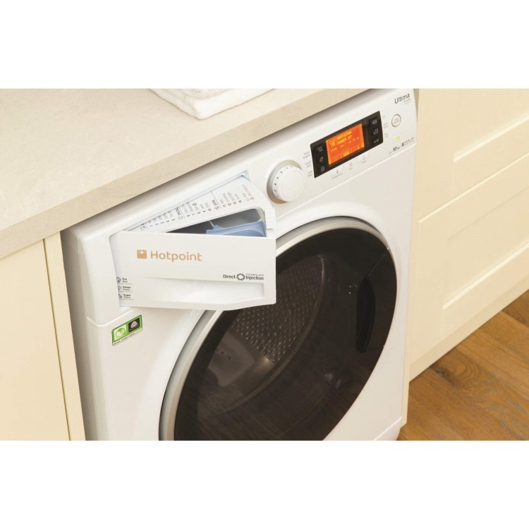 Hotpoint RPD10477DD Ultima S-Line 10kg 1400rpm Freestanding Washing Machine White