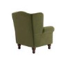 Olive Green Velvet Wingback Armchair - Rupert