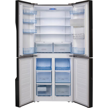 Hisense 431 Litre American Fridge Freezer - Black