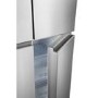 Refurbished Hisense RQ563N4AI1 Freestanding 432 Litre Four Door American Fridge Freezer Stainles Steel