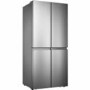 Refurbished Hisense RQ563N4AI1 Freestanding 432 Litre Four Door American Fridge Freezer Stainles Steel