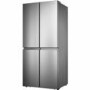 Refurbished Hisense RQ563N4AI1 Freestanding 432 Litre Four Door American Fridge Freezer Stainles Steel