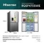 Hisense PureFlat Slim 482 Litre Four Door American Fridge Freezer - Silver