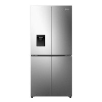 Hisense PureFlat Slim 482 Litre Four Door American Fridge Freezer - Silver