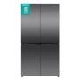 Hisense PureFlex 640 Litre Four Door American Fridge Freezer - Grey