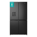 RQ758N4SWFE Hisense 609 Litre Four Door American Fridge Freezer - Black