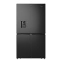 A2/RQ758N4SWFE Refurbished Hisense RQ758N4SWFE 609 Litre Frost Free American Fridge Freezer Black