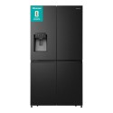 RQ760N4SBFE Hisense PureFlat 584 Litre Four Door American Fridge Freezer - Black