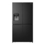 Hisense PureFlat 584 Litre Four Door American Fridge Freezer - Black