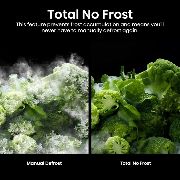 Hisense KitchenFit 591 Litre Four Door American Fridge Freezer - Silver