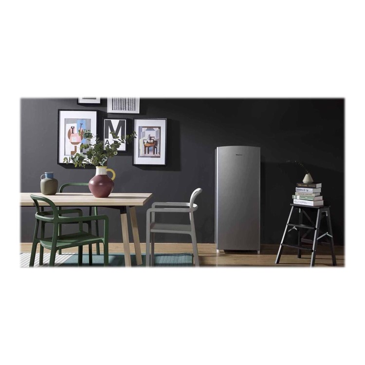 Refurbished Hisense RR220D4AD21 Freestanding 164 Litre Tall Fridge Silver