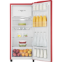 Refurbished Hisense RR220D4ARF Freestanding 164 Litre Fridge Red