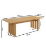 Large Solid Oak Rectangular Dining Table - Seats 6 - 8 - Roe