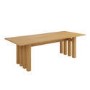 Large Solid Oak Rectangular Dining Table - Seats 6 - 8 - Roe