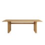 Large Solid Oak Rectangular Dining Table - Seats 6 - 8 - Roe