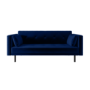 Navy Velvet Click Clack Sofa Bed - Seats 3 - Rory