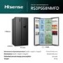 Hisense PureFlat 541 Litre Side-by-Side American Fridge Freezer - Black