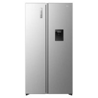 Hisense PureFlat 541 Litre Side-by-Side American Fridge Freezer - Silver