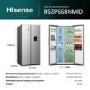 Hisense PureFlat 541 Litre Side-by-Side American Fridge Freezer - Silver