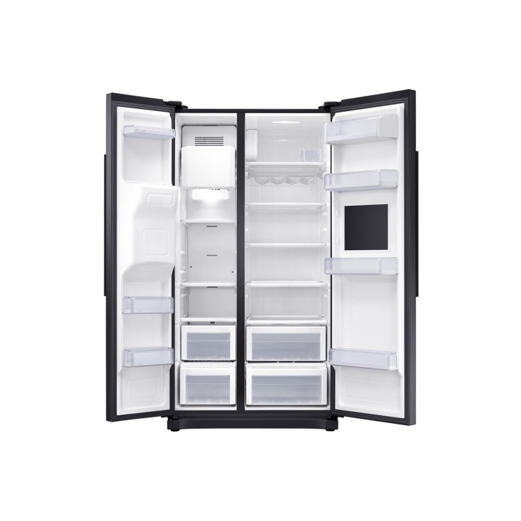 Samsung RS50N3913BC Frost Free American Style Fridge Freezer With Home Bar And Ice/Water Dispenser - Black