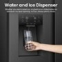 Refurbished Hisense PureFlat 528 Litre Side-By-Side American Fridge Freezer - Black