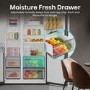 Refurbished Hisense PureFlat 528 Litre Side-By-Side American Fridge Freezer - Black