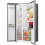 Hisense PureFlat 528 Litre Side-By-Side American Fridge Freezer - Silver