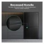 Hisense PureFlat 644 Litre Side-by-Side American Fridge Freezer - Black