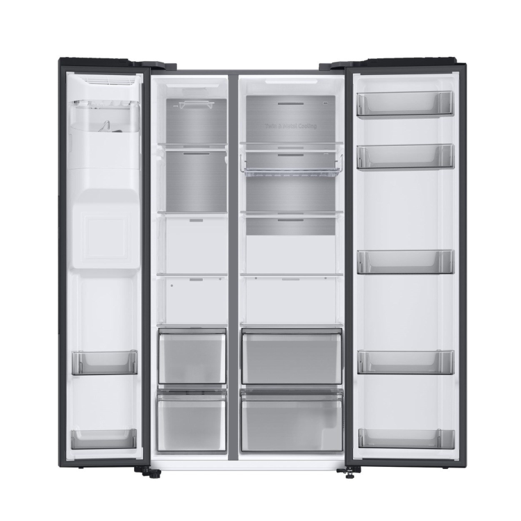 Refurbished Samsung Series 8 RS68A884CB1 635 Litre Frost Free American Fridge Freezer Black Stainless Steel