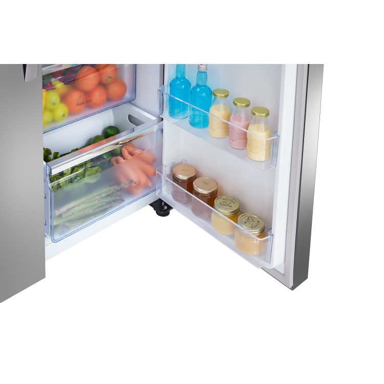 Hisense 535 Litre American Fridge Freezer - Stainless steel