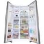 Hisense 535 Litre American Fridge Freezer - Stainless steel