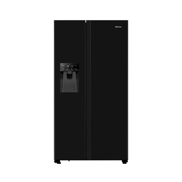 Refurbished Hisense RS694N4TBE 562 Litre Frost Free American Fridge Freezer Black