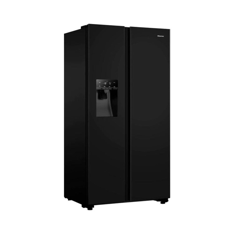 Refurbished Hisense RS694N4TBE 562 Litre Frost Free American Fridge Freezer Black