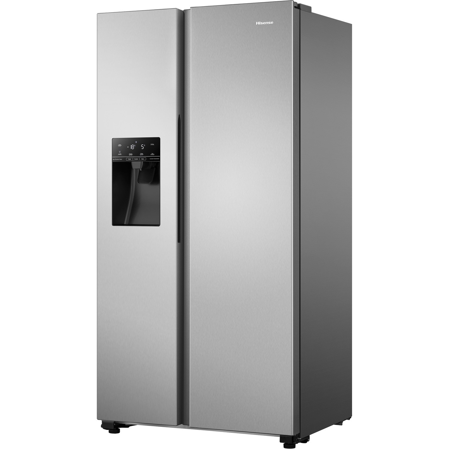 Hisense 562 Litre SideBySide American Fridge Freezer Stainless