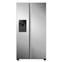 Hisense 562 Litre Freestanding American Fridge Freezer -  Stainless Steel