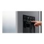 Refurbished Hisense RS694N4TIE Freestanding 562 Litre Frost Free American Fridge Freezer Stainless Steel