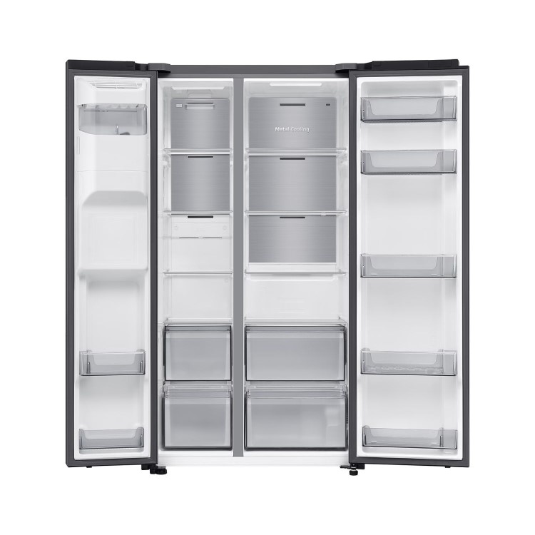 Samsung Series 6 640 Litre Side-By-Side American Fridge Freezer - Black