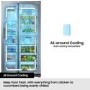 Samsung Series 6 640 Litre Side-By-Side American Fridge Freezer - Silver