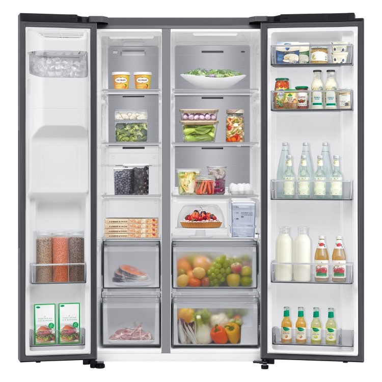 Samsung Series 6 640 Litre Side-By-Side American Fridge Freezer - Silver