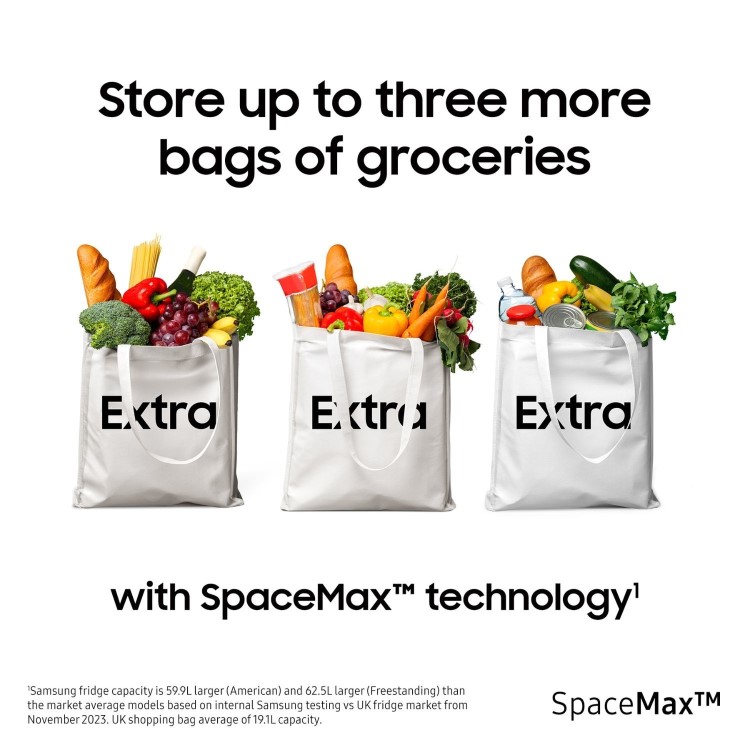 Samsung Series 7 634 Litre Side-By-Side American Fridge Freezer - Silver